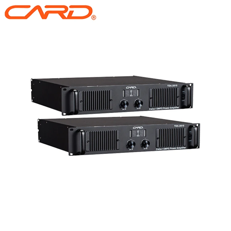 2 U design copper transformer Class TD circuit for church  party high effect silver Cabinet customized 2 channel power amplifier