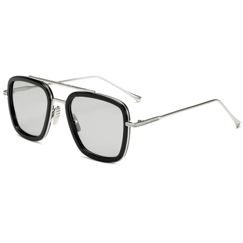 Newest Iron Men Spider Men Glasses Endgame Tony Stark Steampunk Discoloration Sunglasses