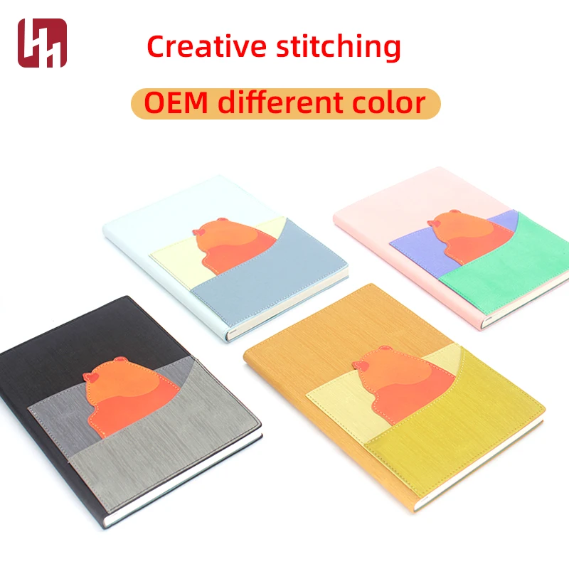 Notebook Binder Folder Loose Leaf Macaron Color Planner Business Hot Sale Portable A5 A6 PU School Journal Wholesale Leather