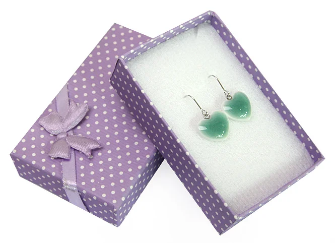 Celadon earrings - Korean style Handicraft porcelain earrings