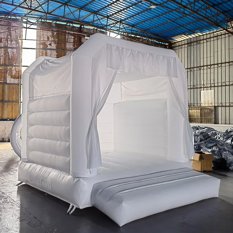 kids jumpers party rental equipment jumping commercial bounce house 8x8 white jumping castle