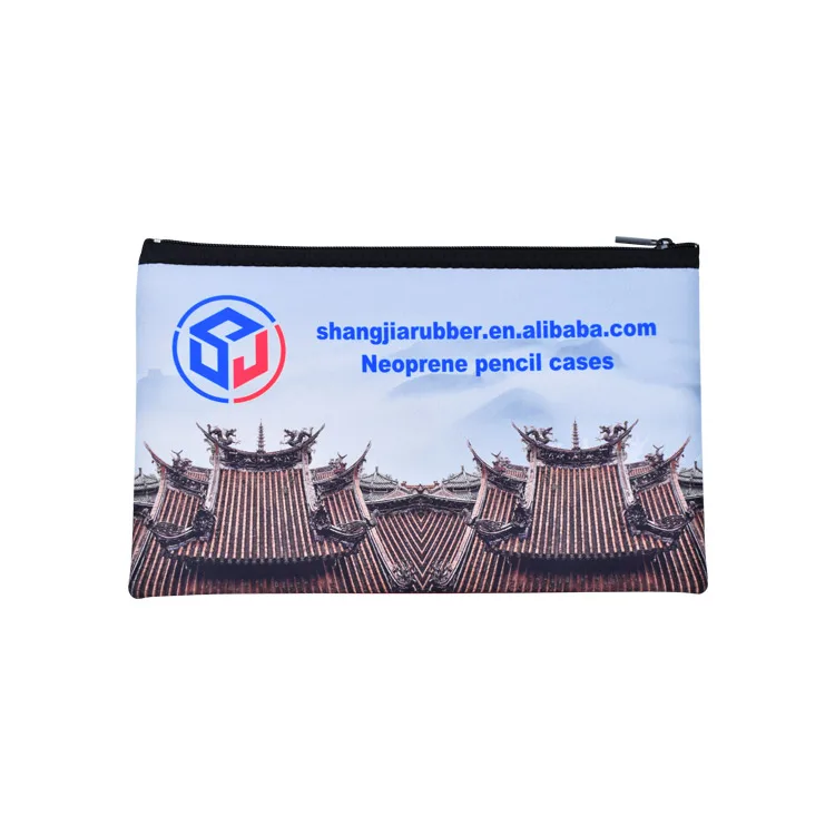 Индивидуальный сублимационный пенал из неопрена на молнии для офиса и