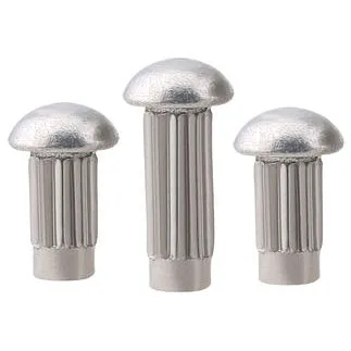 High Quality 304 Stainless Steel  Round Head Name Plate Knurled Solid Rivets