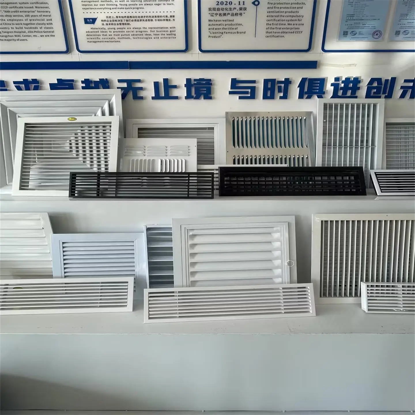 Двухслойная вентиляционная жалюзи непромокаемая часть системы HVAC вентилятор