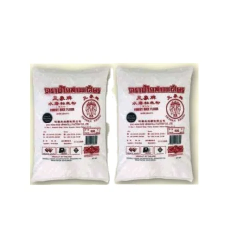 Cheap Price Thailand Flying Man White Rice Flour Bag Packaging 30Kg with 1-year Shelf Life