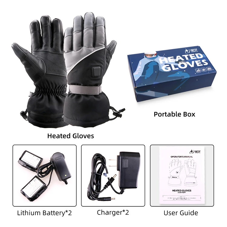 Leather Heat Resistant Heating Limited Ski Glove Heating Wire For Gloves
