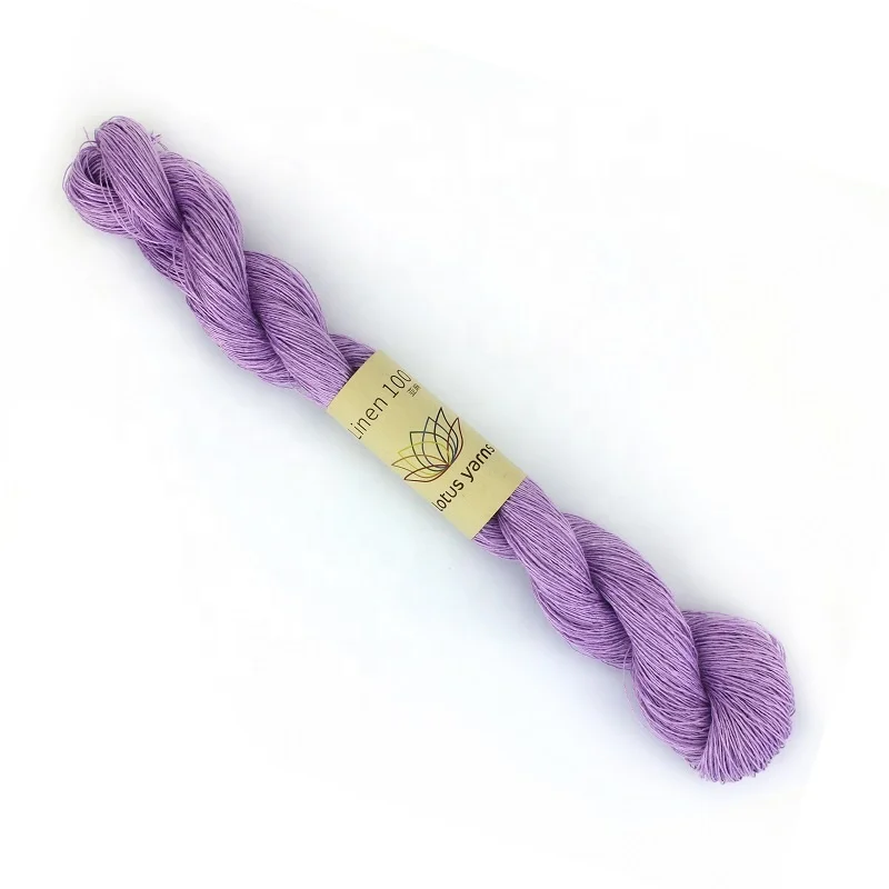  Lotus Yarn 100% льняная пряжа крашеная вязальная для вязания