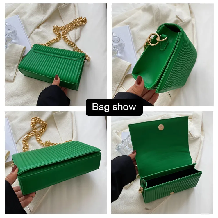 Single Golden Chain Shoulder Square Ladies Designer CrossBody Bag Purses Handbags messenger bags 2022