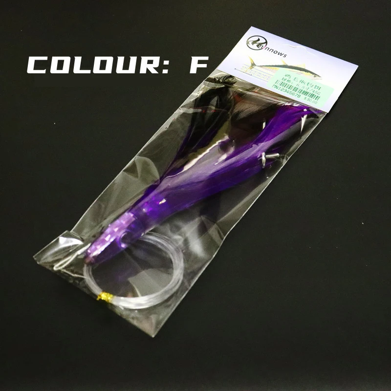 Sea Fishing Trolling Lure 6.5 inch Tuna Feathers