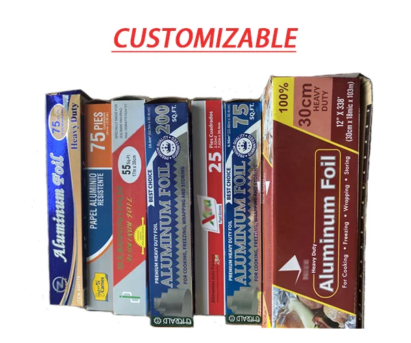 Aluminum Pop-up Foil Sheets Personalized Design Food Grade Chocolate Candy Wrapping For Kitchen Bakery