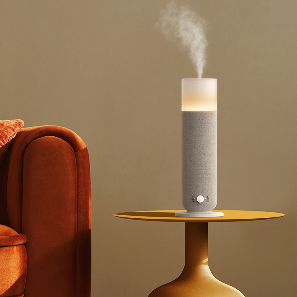 SCENTA Smart Automatic Waterless Essential Oil Fragrance Diffuser,OEM Electric Bluetooth Nebulizer Aroma Diffuser Tower for Home