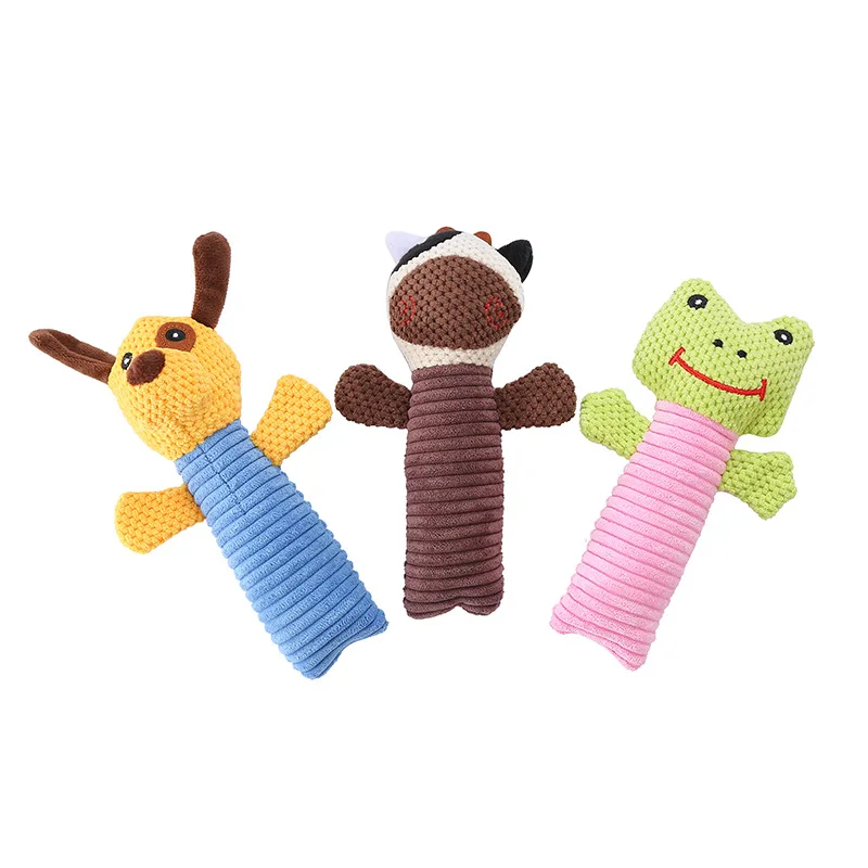 New Cute Pet Dog Plush Squeaky Toys Interactive Chew Squeaker For Dogs Biting Toys