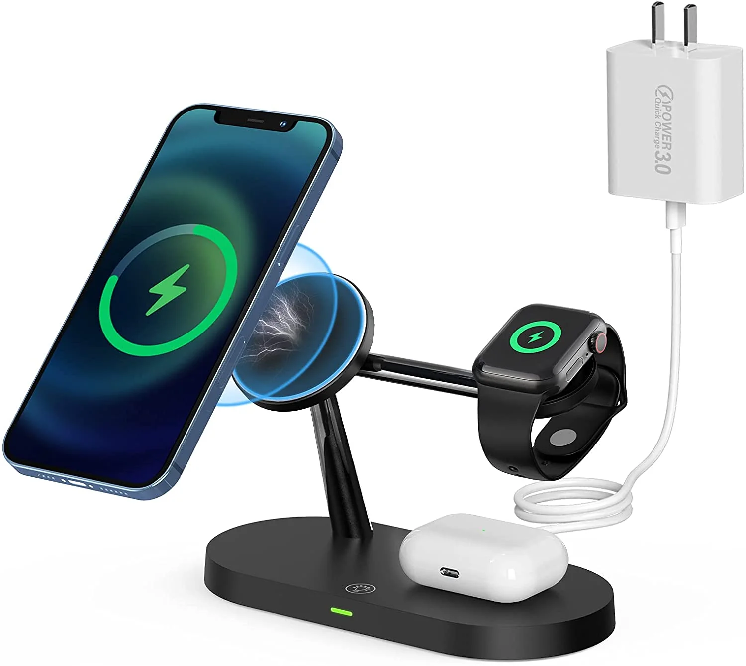 dropshipping 2022 5 in 1 Stand Magnetic Wireless Charger Dock for iPhone 14 13 and Watch Charging for AirPods Pro