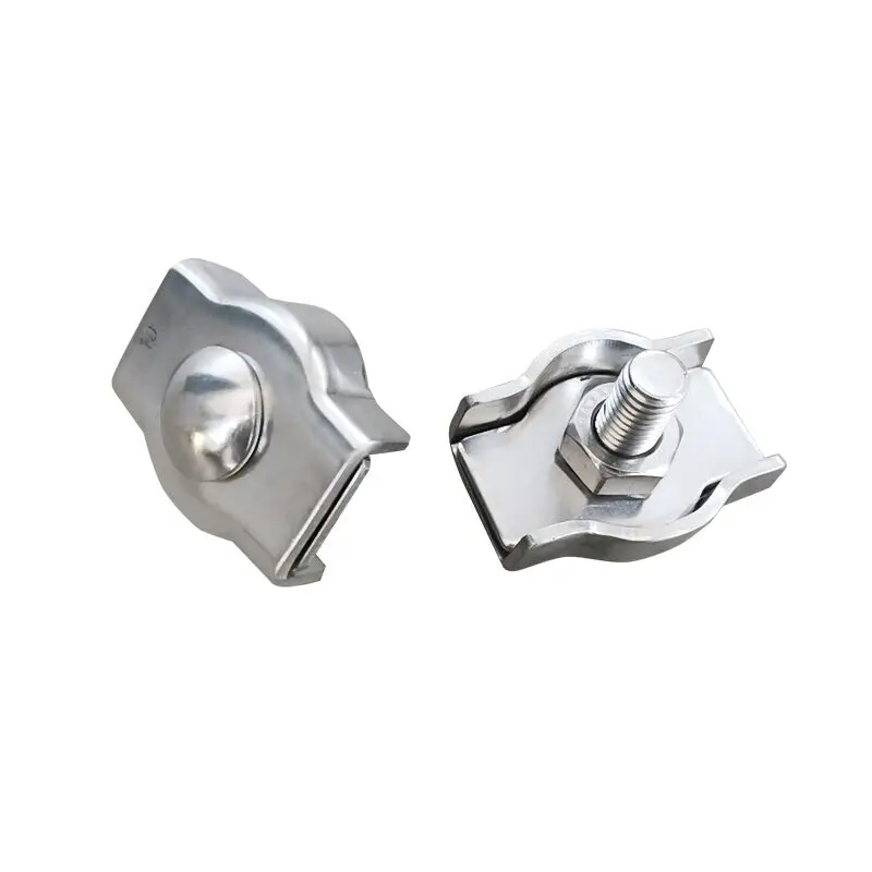 Rigging Hardware Single Bolt Wire Rope Clips Stainless Steel Cable Clamp Diameter Wire Rope