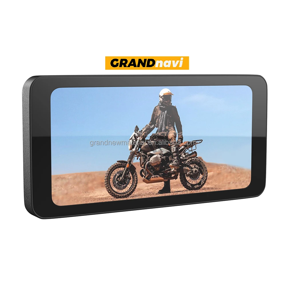 GRANDnavi монитор для мотоцикла Carplay скутеры ATV моторная лодка водонепроницаемый уровень IPX67 двойное вождение запись Android Auto