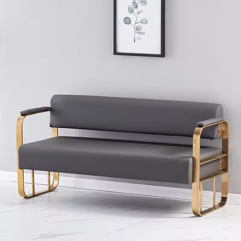 Hot sale solon Waiting Chair Office Reception Chair Hairdressing Bench