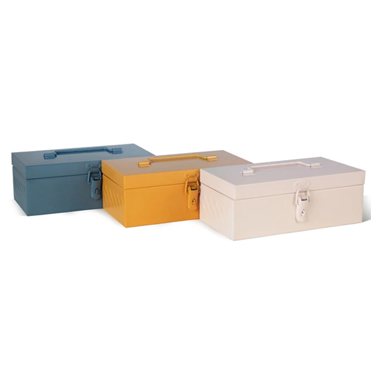 Decorative Treasure Chest Gift Box Cheap Storage Organizer Trunk Metal Tool Box