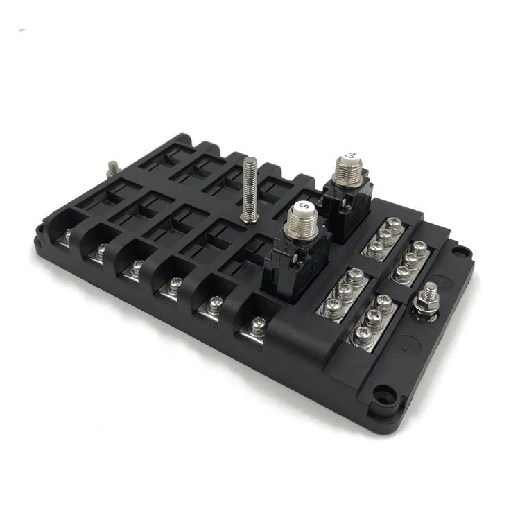 KETO Waterproof 12 Way Electronic 88 Series Mini Circuit Breaker Block Distribution Box with negative bar