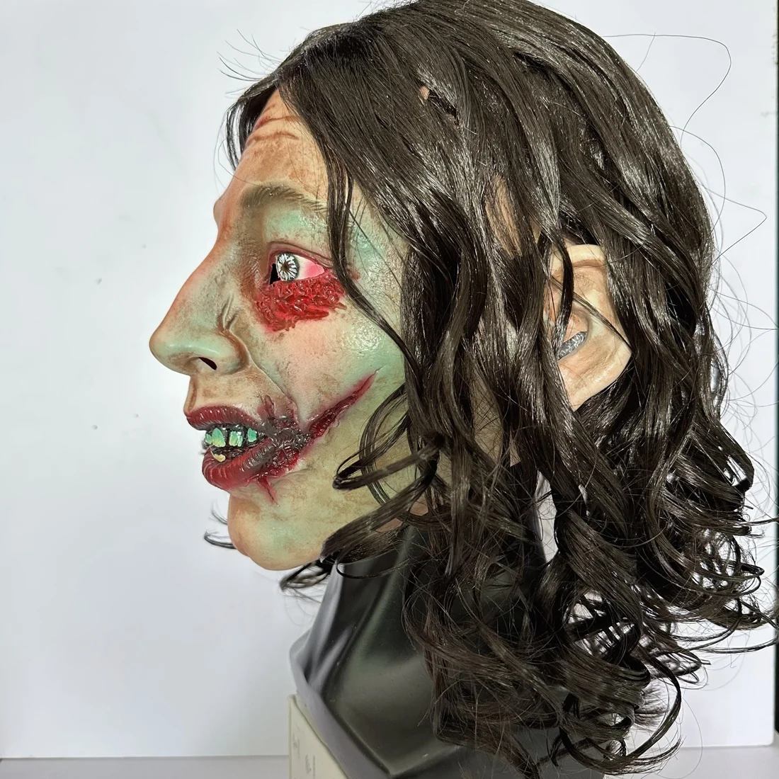 Halloween Scary Face Cover Demon Zombie Disgusting Latex Mask For Halloween Party Props Horror Cosplay