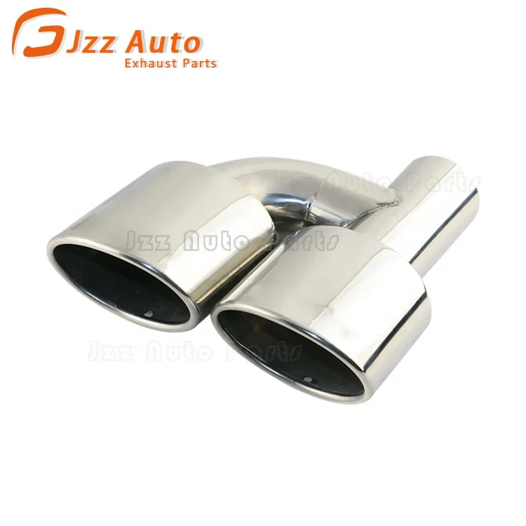 JZZ автозапчасти, Мощный Гоночный выхлопной глушитель, наконечник, двойная выхлопная труба из нержавеющей стали, зарубежный склад