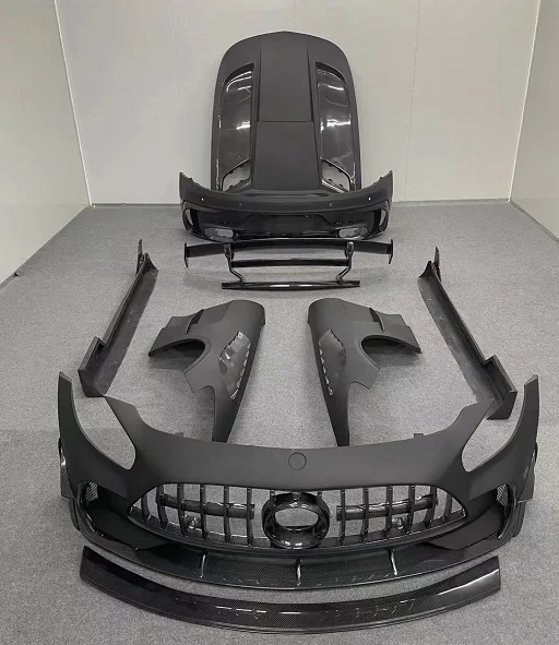 Perfect fitment Black series style carbon fiber body kit for AMG GT GT GTR  bumpers fender  wing hood