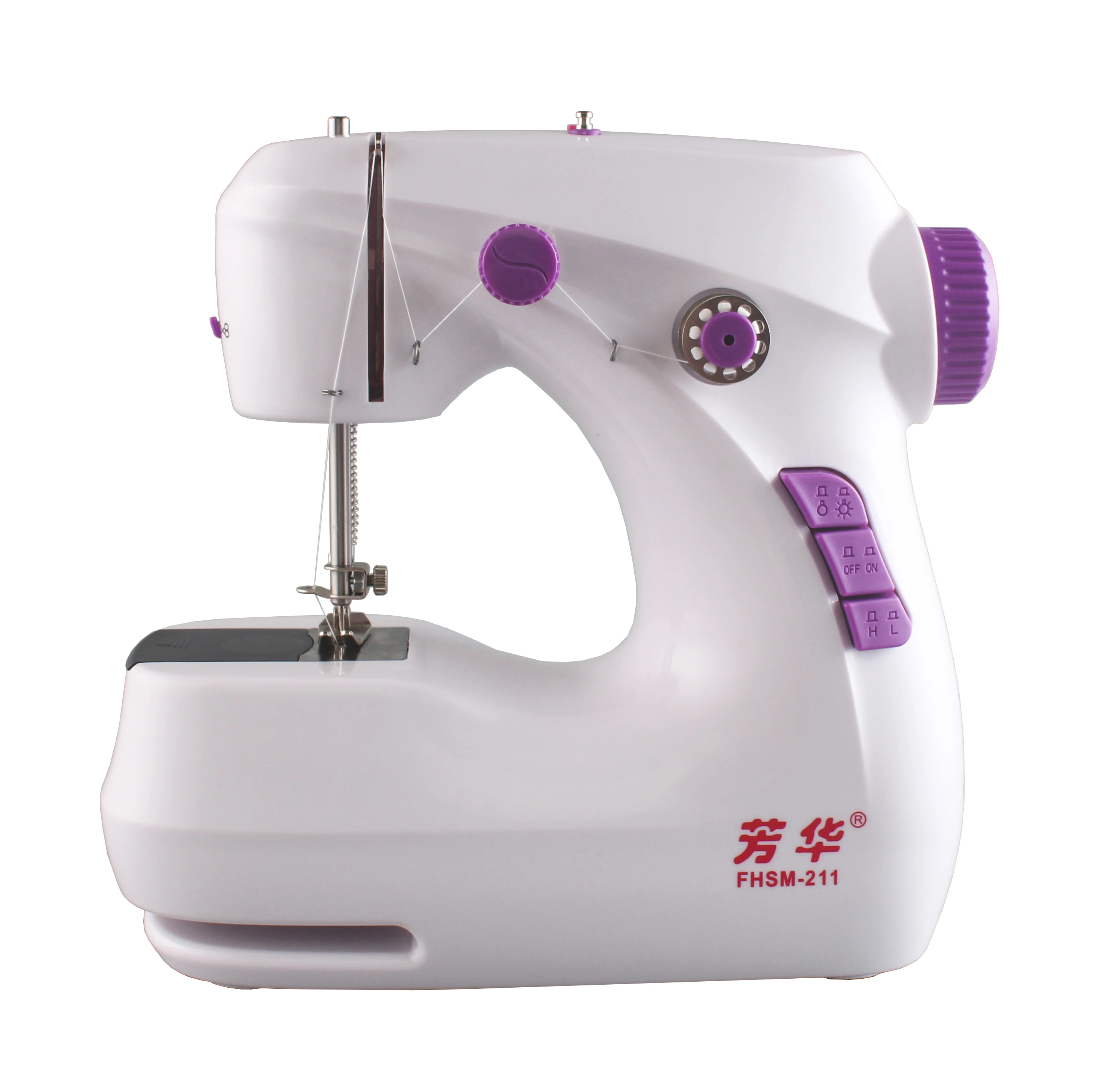 FHSM-211 mini electric two speed toy sewing machine for kinds with automatic thread rewind