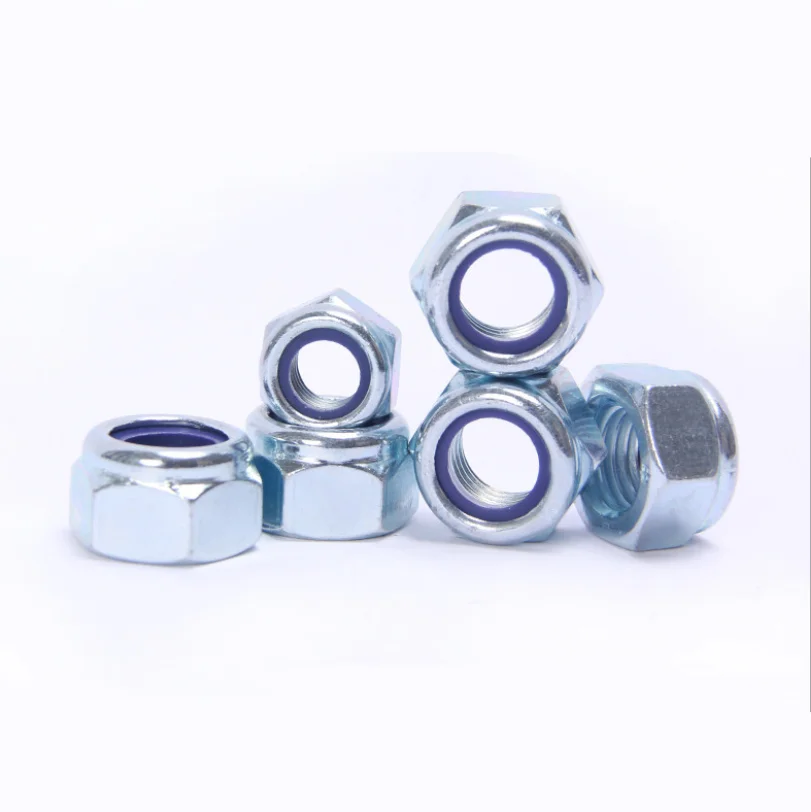 OEM ODM carbon steel din985 din 982 nyloc nylon nylock lock nut nuts machine part