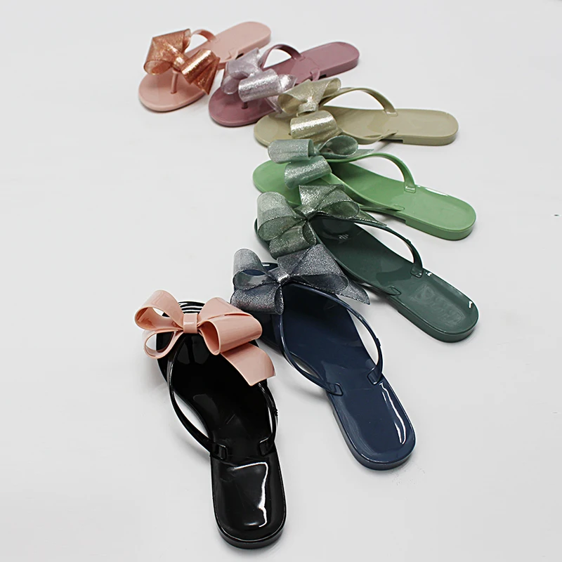SUMMER WOMEN colorful beach CRYSTAL SHOES SLIPPERS LADY FASHION FILP-FLOP lady jelly thong flip flops