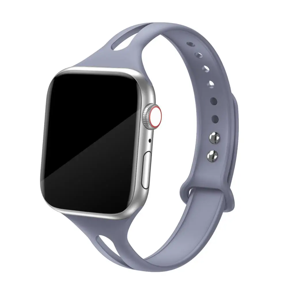  Bandiction Reloj Inteligente de силиконовый ремешок для наручных часов iwatch Apple Watch Series спортивный