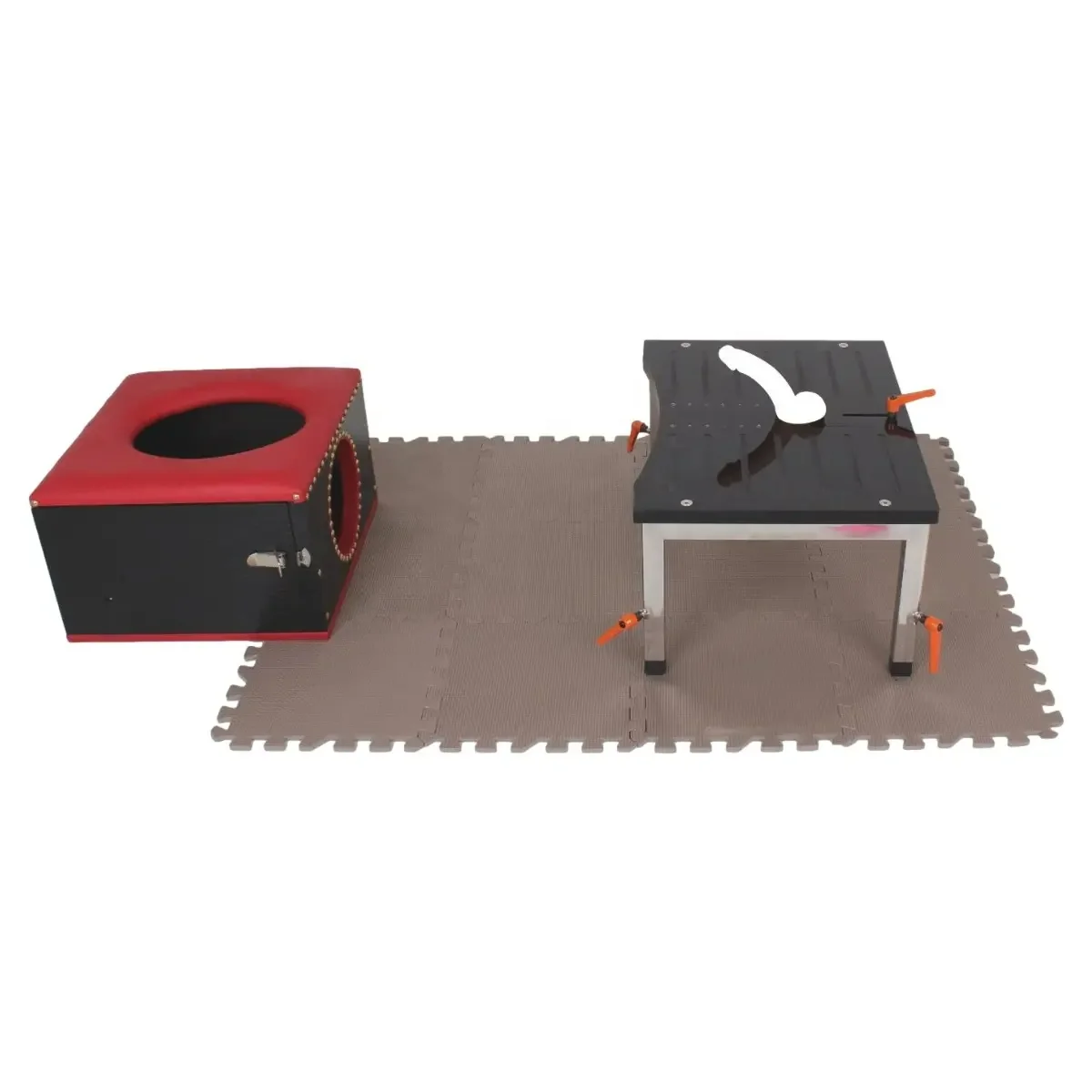 Drop shipping Bdsm abnormal Bondage Mistress Men slave Cage masochistic treadle penis frame Restraint Kit Fetish Theme toys