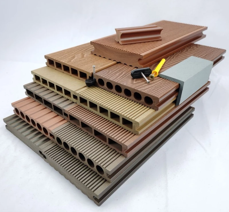 wholesale Outdoor Wood Plastic composite Decking wood flooring 3D embossed WPC flooring composite deck