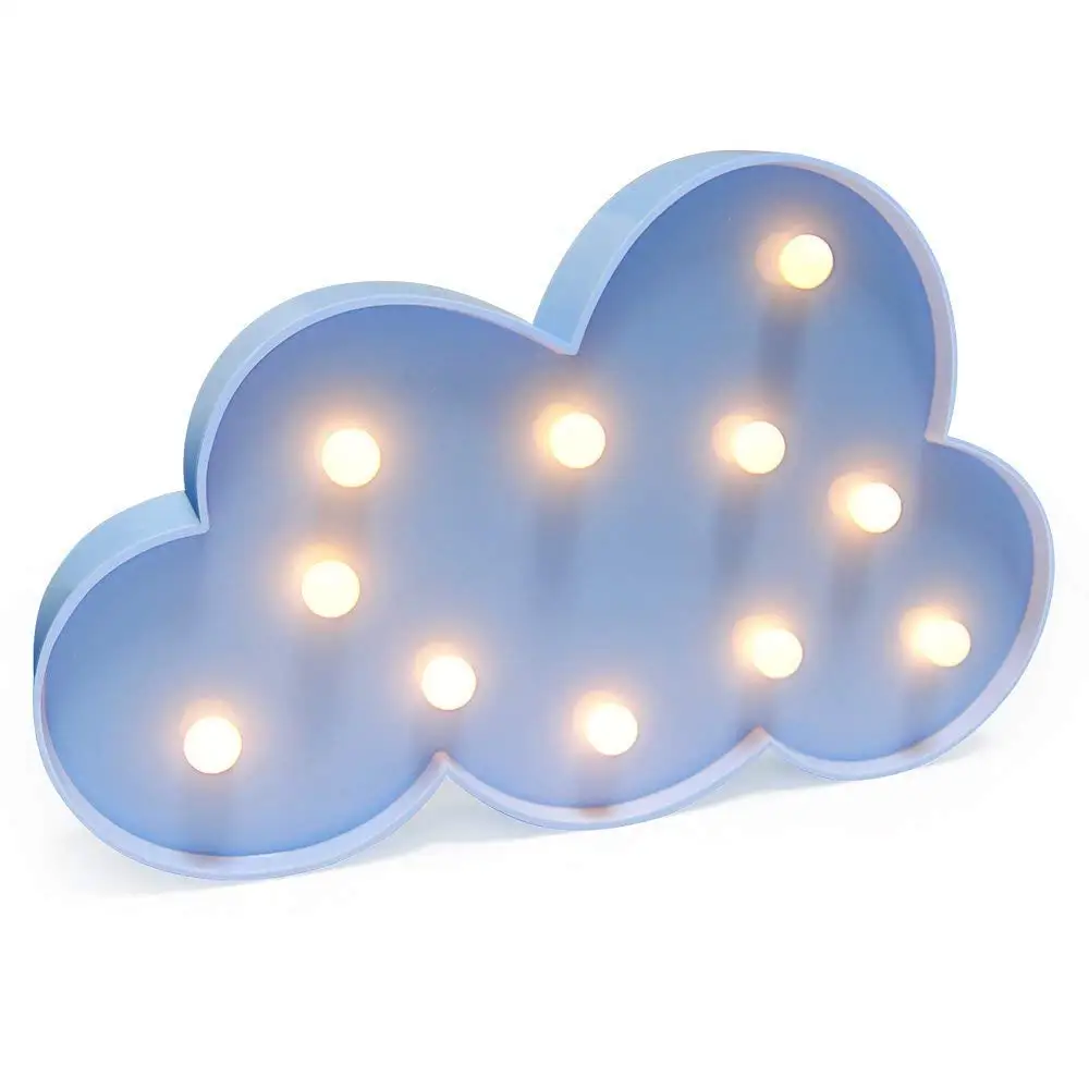 Birthday gifts 3D Marquee light LED Cloud Shaped Unique Table LED Lamp Love Baby Nurse Night Light