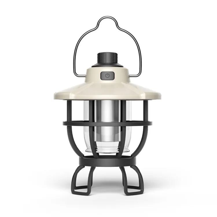 Hot Selling new design multi-function led Outdoor Retro Lantern Rechargeable Portable Camping Light