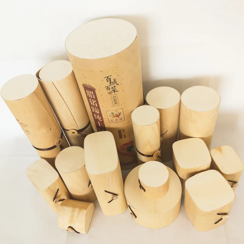 High Quality Low Price Christmas Gift Packaging Soft Wood Birch Bark Chocolate Candy Macarons Glasses Wooden Storage Box