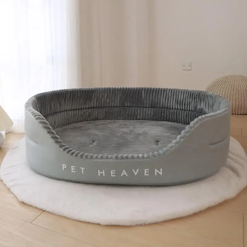 Non-Slip Bottom Breathable Rectangle Dog Bed for Large Dogs Washable Sleeping Orthopedic Calming Pet Cuddler Dog Sofa Bed