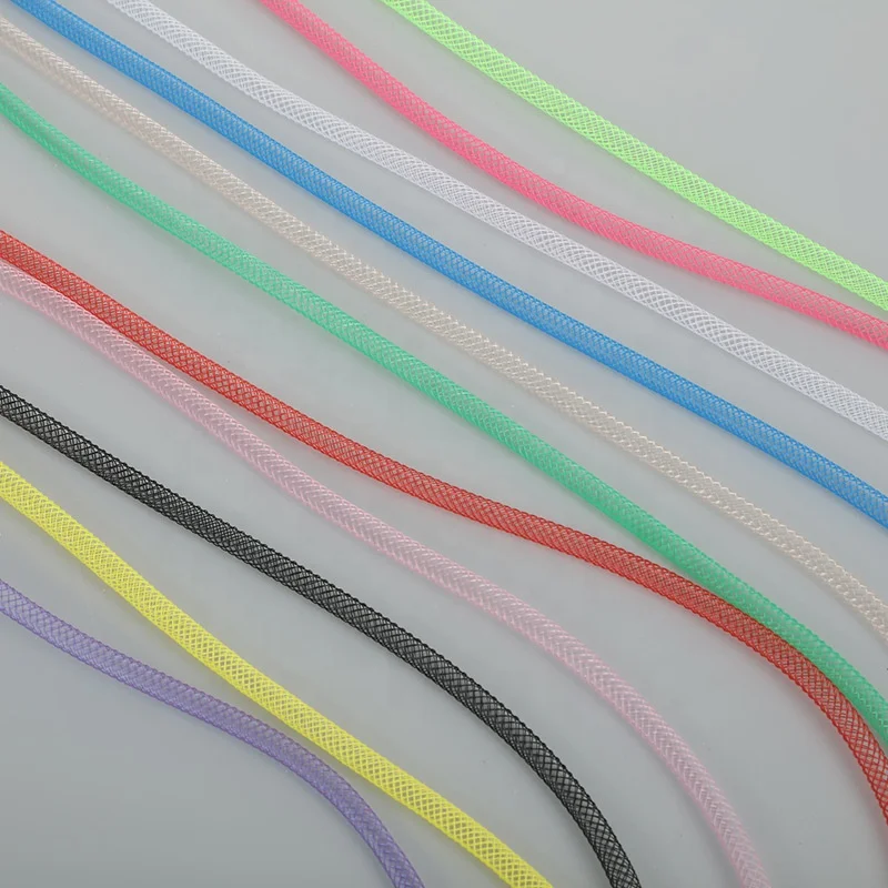 8mm Fishing Lure Shiny Cord Flashy Streamer Synthetic Braid Fly Tying Materials Hollow holographic Mylar Braid Tube