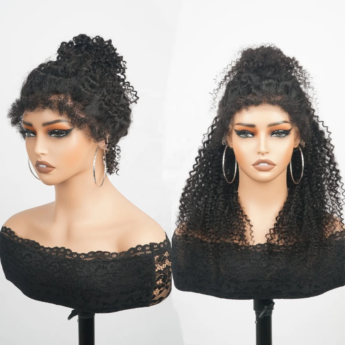 Wholesale Raw Vietnamese Hair Deep Wave 13x6 360 Frontal Wigs 4x4 Closure Wigs Transparent Lace Cuticle Aligned Virgin Hair