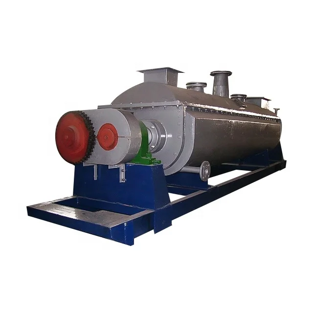 KJG Series Stainless Steel Antibiotic Mycelium Fermentation Residue Pharmaceutical Waste Fertilizer Sludge Hollow Paddle Dryer