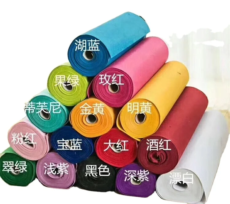 Non-woven cloth made by 100% recycled Polyester Staple Fiber