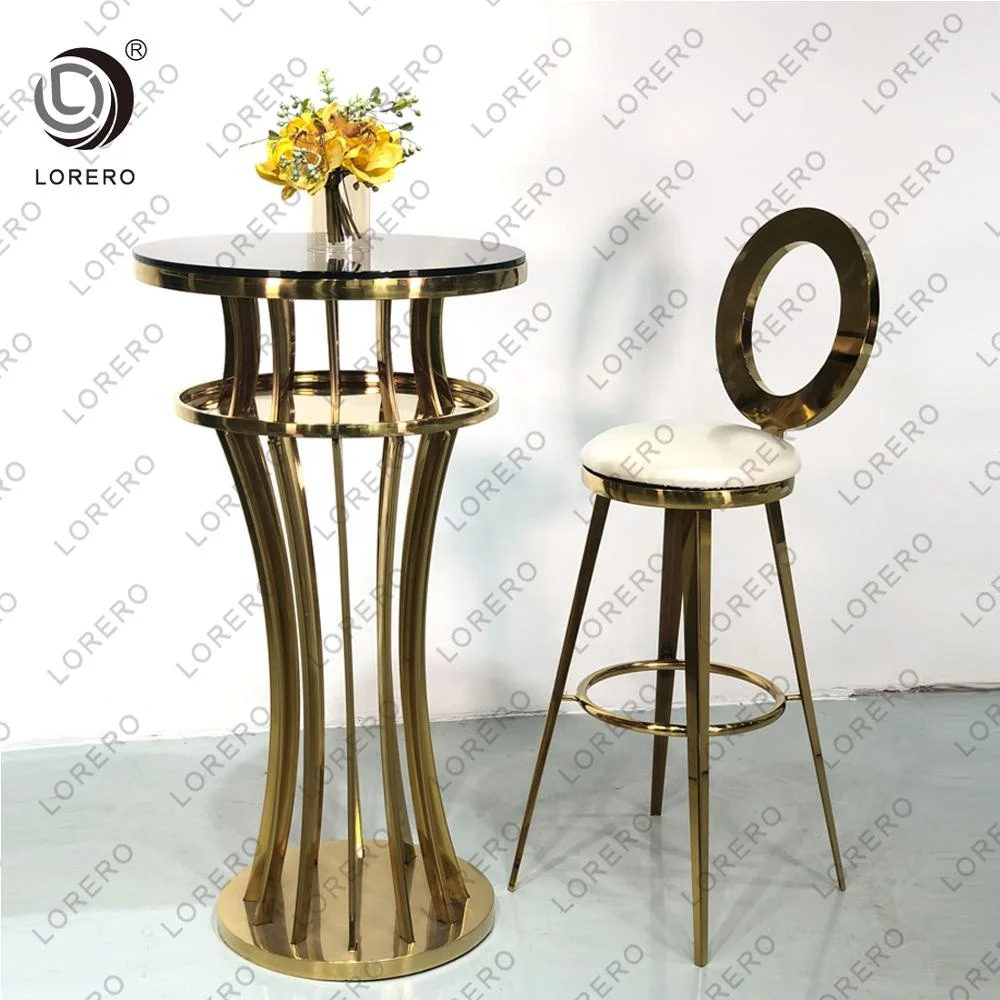 Banquet hotel party stainless steel wedding bar table