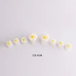 Japanese 8pcs/set Individual Reusable Toe Manicure Spacer Pearl Daisy Flower Soft Silicone Toe Separator for Pedicure
