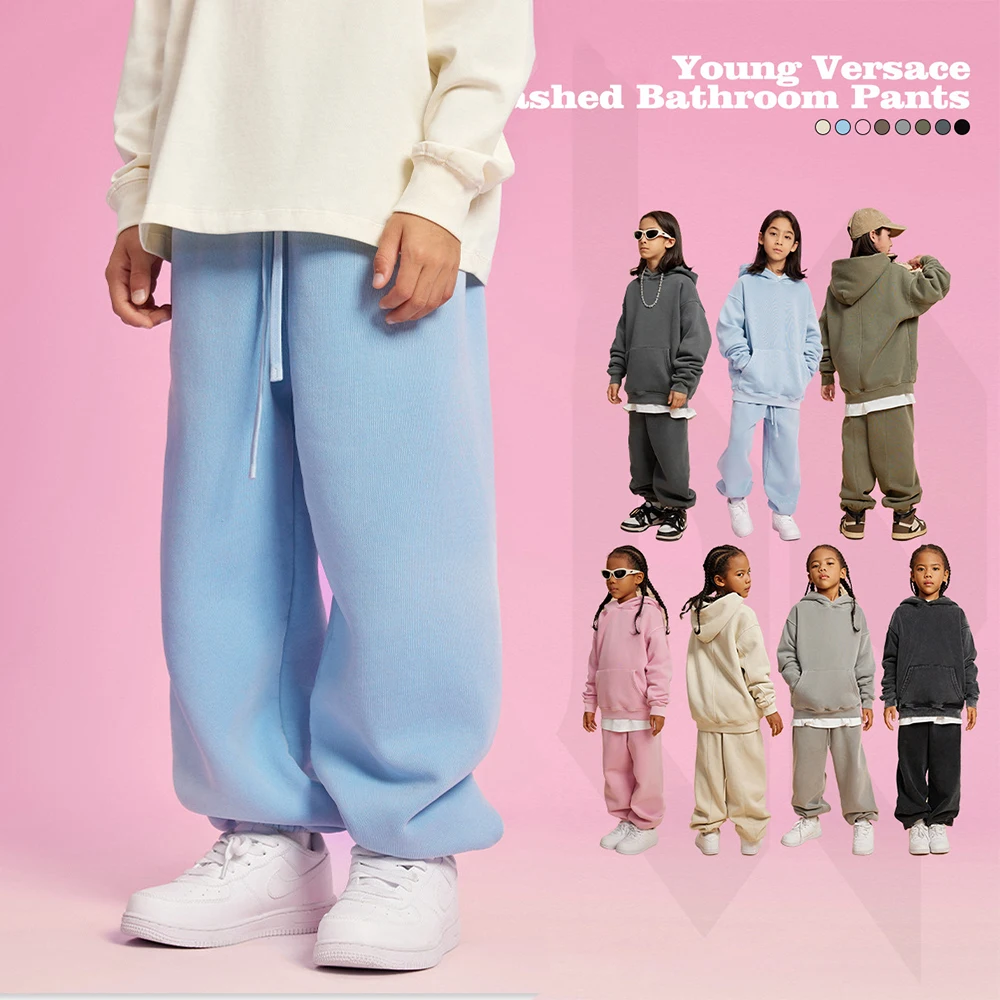 Autumn New Design Baby Boys Sports Pants Casual Trousers Wholesale Kids Boys Solid Color Kids Oversized Sweatpants