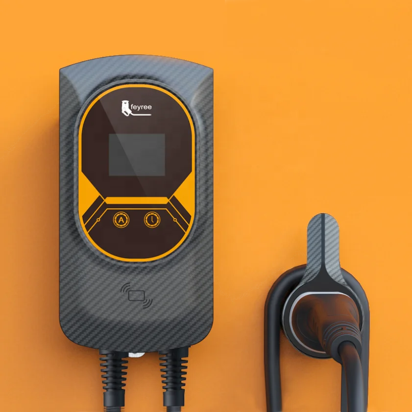 Evse Ac WiFi Tuya App 9.6kw 11kw Single Phase Home Ev Charger With RFID Ev Wallbox Level 2 For Wall-mounted Ev Charger