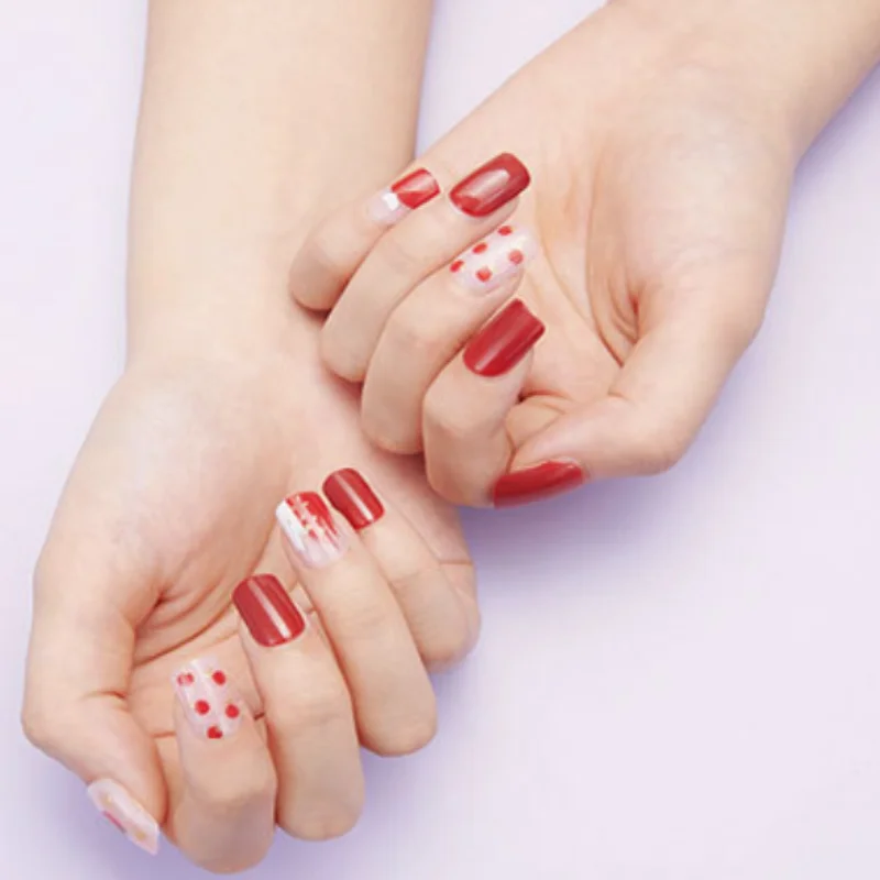 Оптовая продажа, набор акриловых накладных ногтей ACROIN для самостоятельного маникюра, полностью закрывает искусственные накладные ногти, многоразовые, 24 шт. в коробке