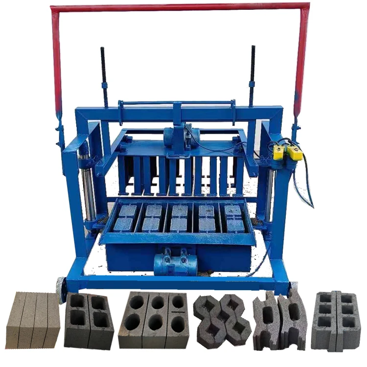 Hot sale hollow block fly ash cement manual  brick making machine