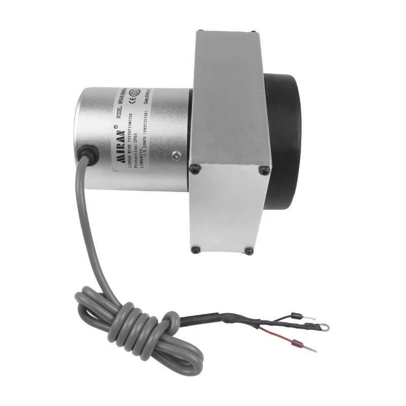 Miran MPS-M-2500mm Draw Wire Potentiometer Tracking Range Cable Extension Pull Wire Displacement Linear Encoder/ Sensor