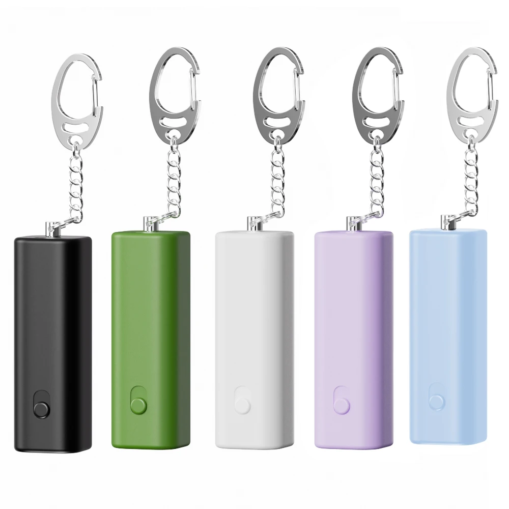 Defence Women Flashlight Self Defense Alarma Personal Panic Button Safety Keychains Security Alarm Keychain