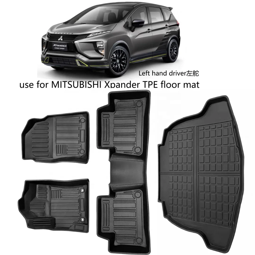 wholesale car mats floor TPE  3d 5d  floor mats car floor liner custom car mat FOR Mitsubishi Xpander Outlander 2016- 2022