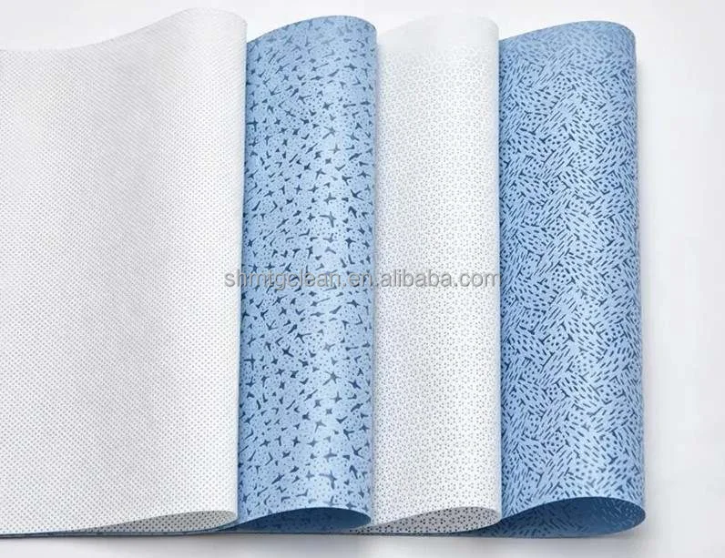 Meltblown Nonwoven Oil Absorbing Wipes Microfiber Printhead  Cloth Roll Industrial Cleaning Wipes