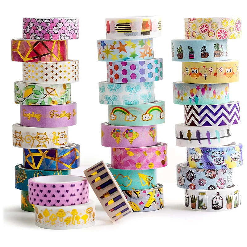 Cute Decorative Holiday Craft Washi Tape For DIY Craft/Gift Wrapping/Bullet Journals/Planners/Party